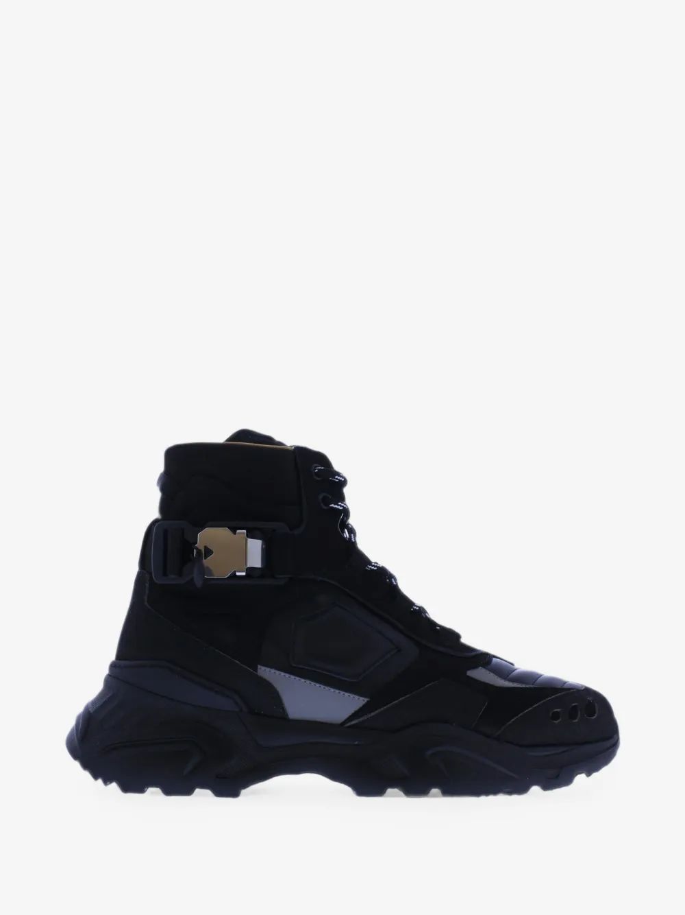 BUSCEMI 콤바트 하이 버클 부츠