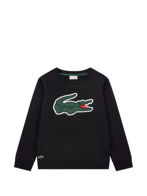 Lacoste Kids 로고 패치 맨투맨