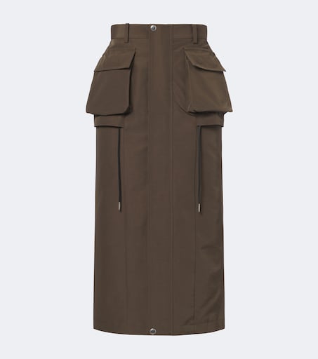 SACAI 코튼 혼합 카고 스커트