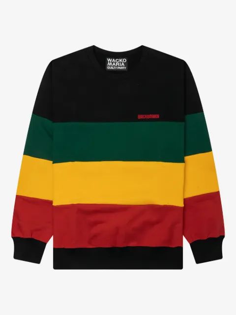 WACKO MARIA 스트라이프 크루넥 스웨트셔츠