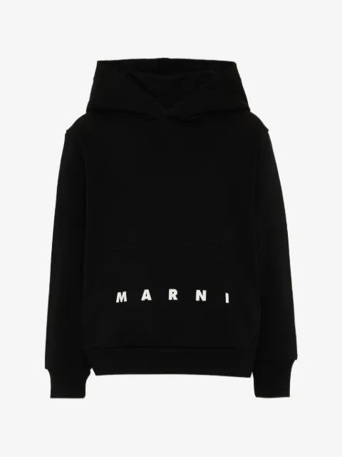 Marni Kids 로고 프린트 후드티