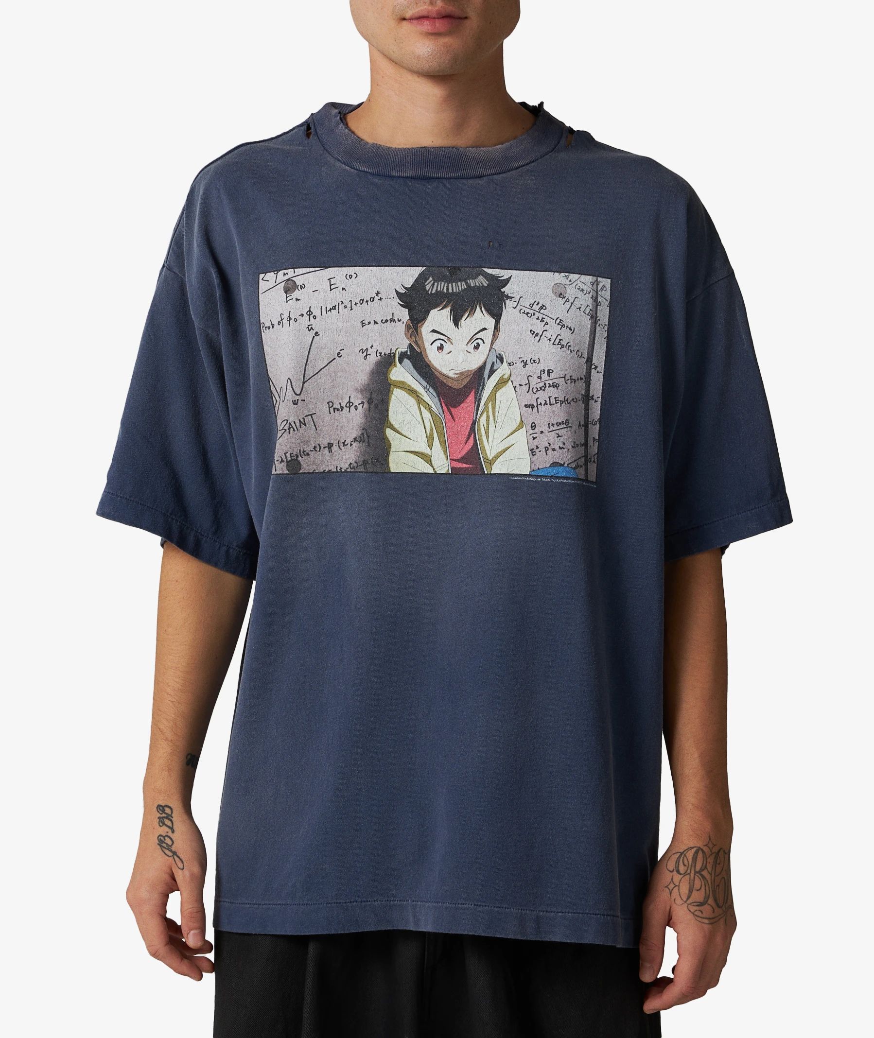 プルート Tシャツ ブルー | Saint Michael | FETCHING