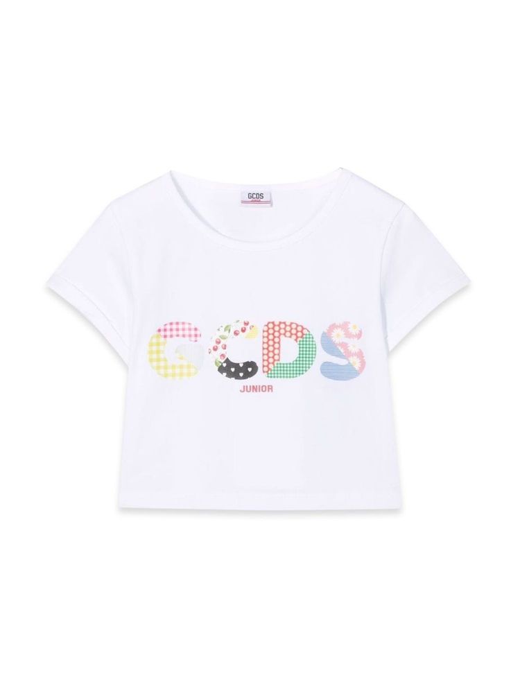 Gcds Kids 로고 프린트 티셔츠