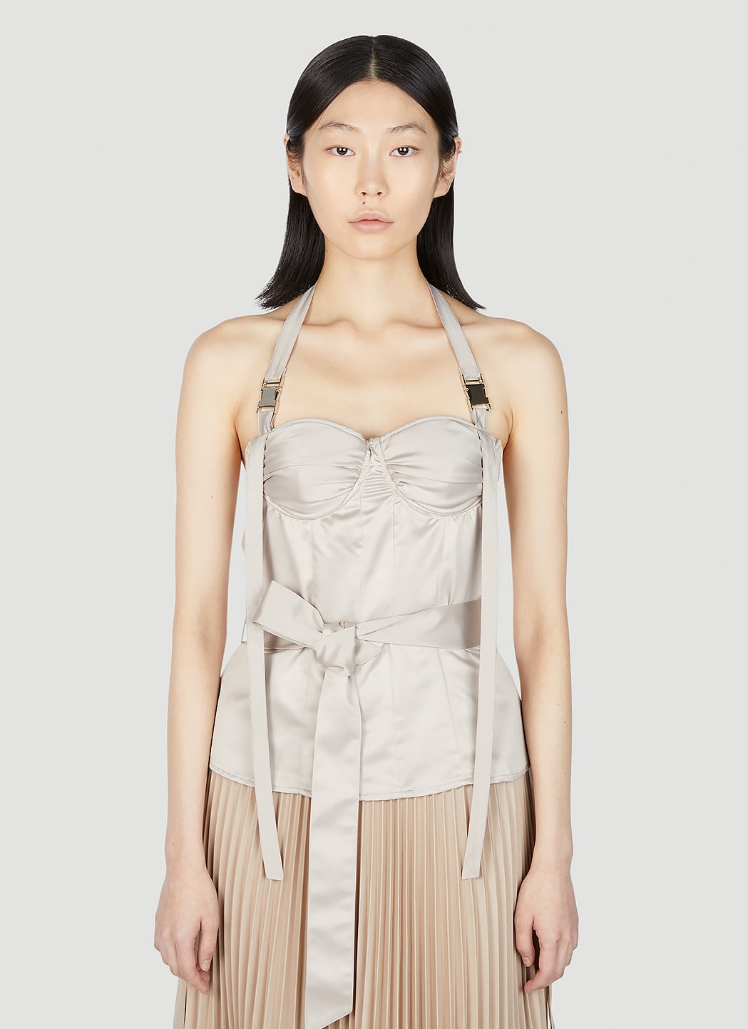 ROKH Halterneck Corset Top