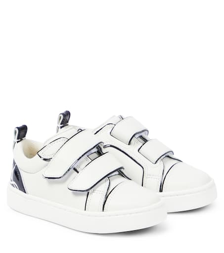 Christian Louboutin Kids 레더 스니커즈