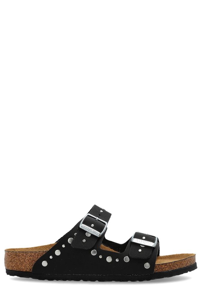 Birkenstock Kids 아리조나 스터드 플랫 샌들