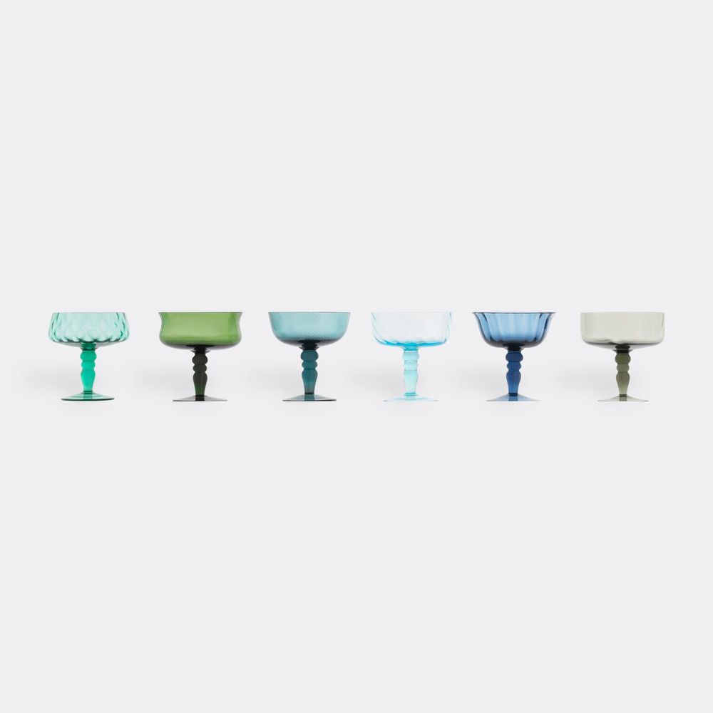 Bitossi 디세구알레 고블렛 세트 6개