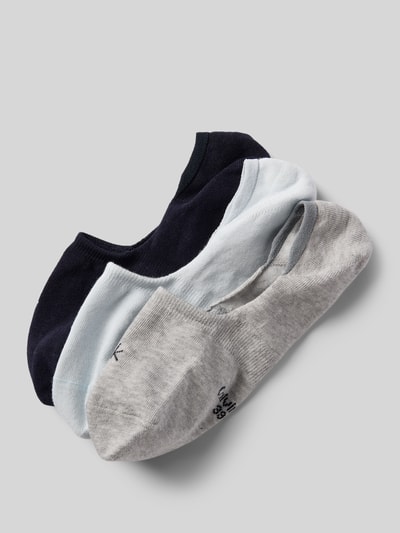CK CALVIN KLEIN  로고 스티칭 풋이 모델 3팩