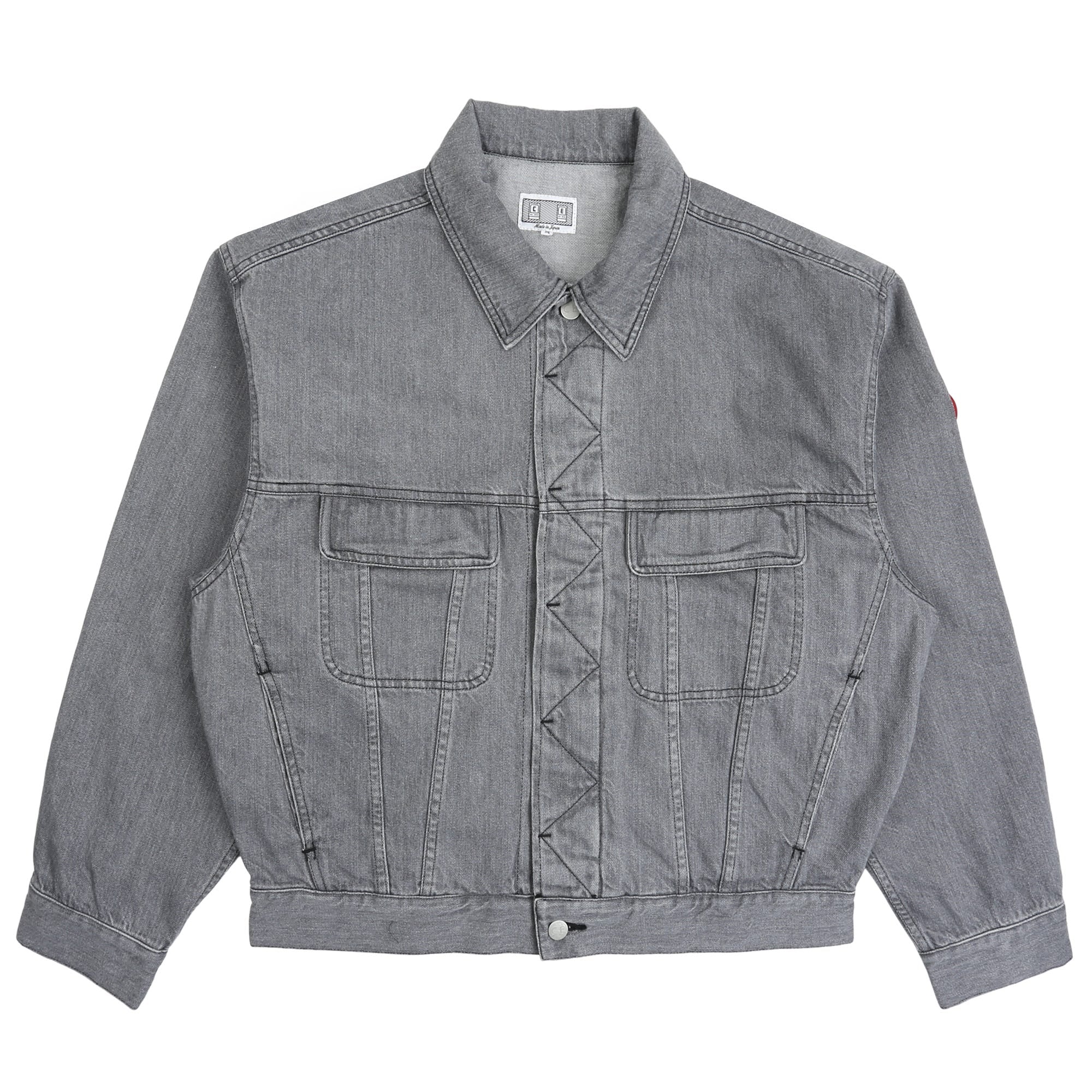 CAV EMPT 워시드 데님 트러커 자켓