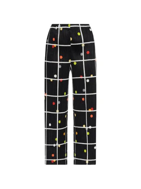 PLEATS PLEASE 크로싱 도트 팬츠