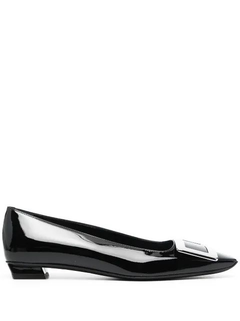 ROGER VIVIER 스퀘어 버클 발레리나 플랫