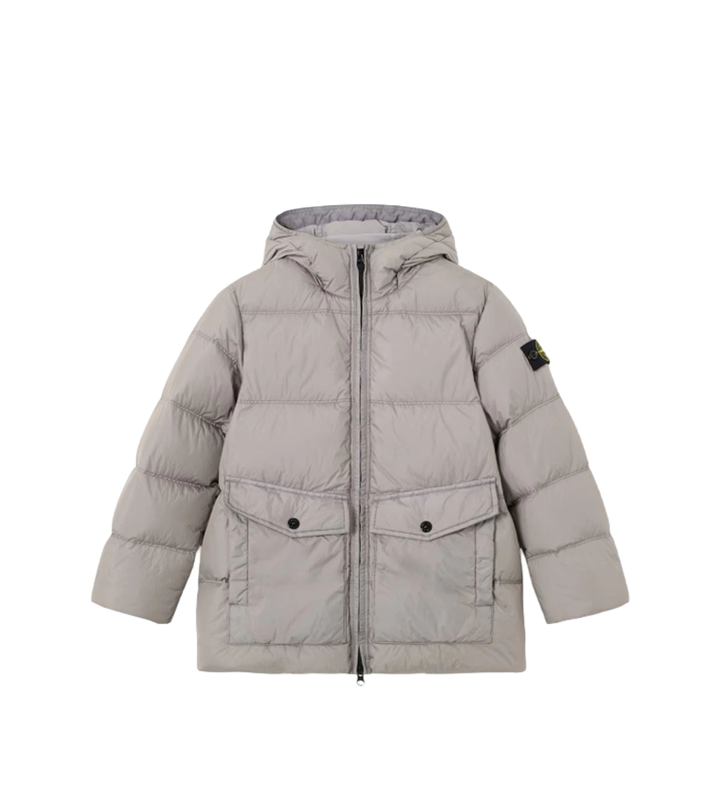 STONE ISLAND 키즈 가먼트 다이즈 크링클 원단 자켓