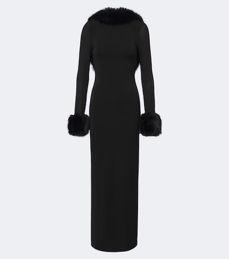 NINA RICCI 오픈백 저지 드레스