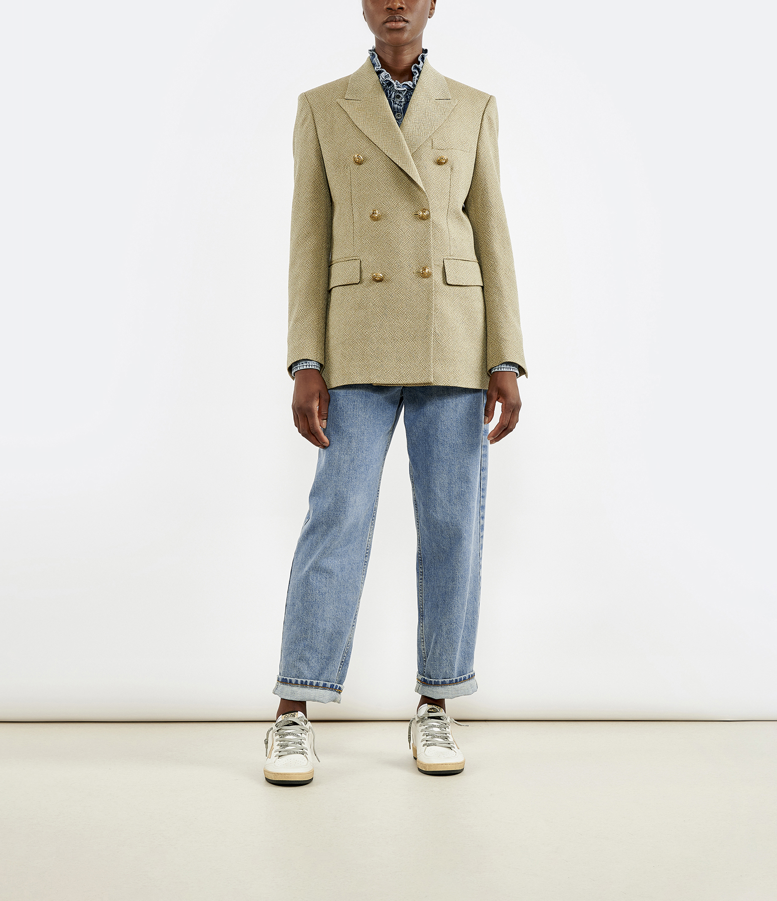 GOLDEN GOOSE 베이지 블레이저 자켓
