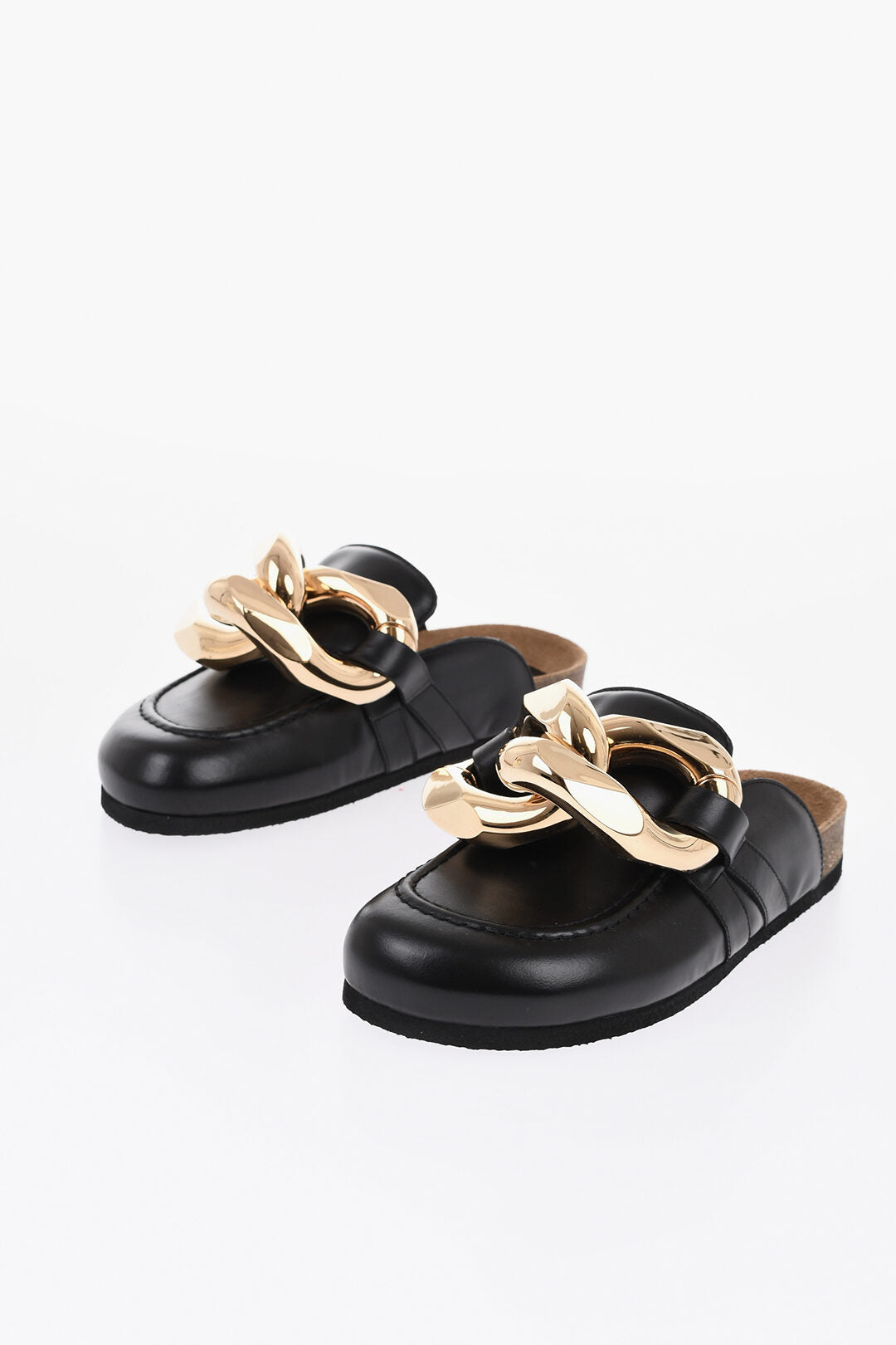 JW ANDERSON 가죽 뮬 LOFFY 맥시 체인