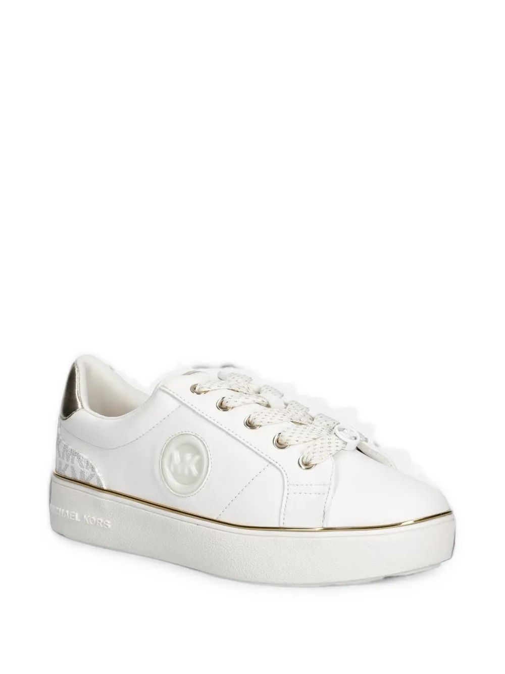Michael Kors Kids 조르다나 핀 로고 플랫폼 스니커즈