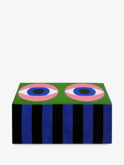 Qeeboo 비전 그래픽 프린트 푸프