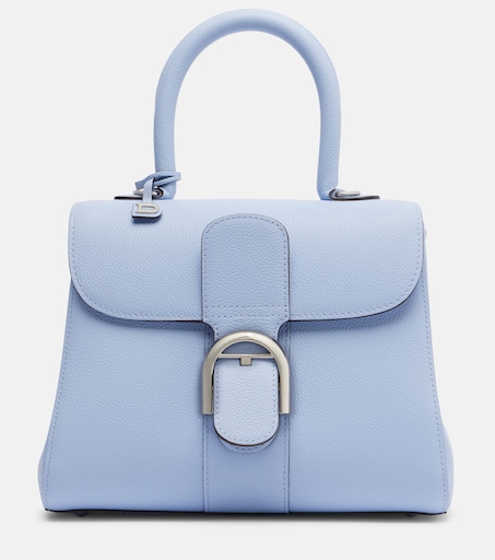 Delvaux 브릴리언트 미디엄 레더 탑 핸들 백