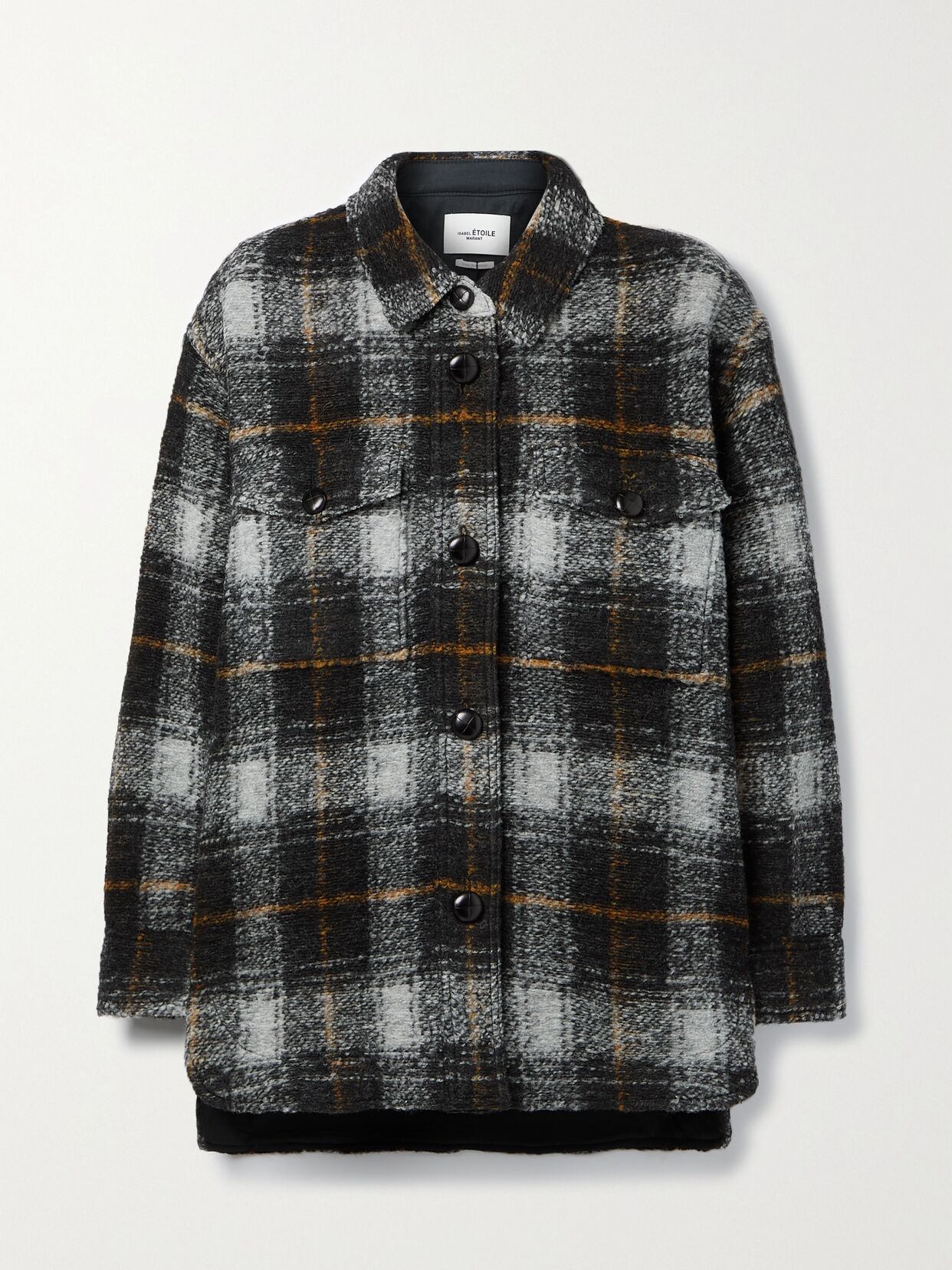 ISABEL MARANT ETOILE Harveli oversized checked wool-blend jacket