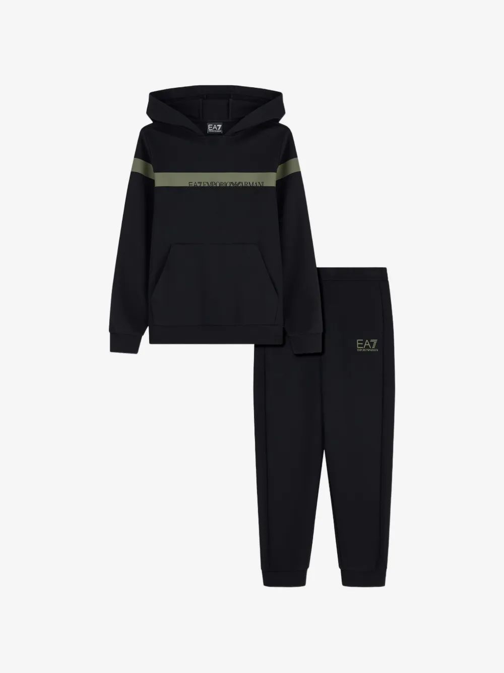 Emporio Armani Kids EA7 로고 프린트 트랙수트