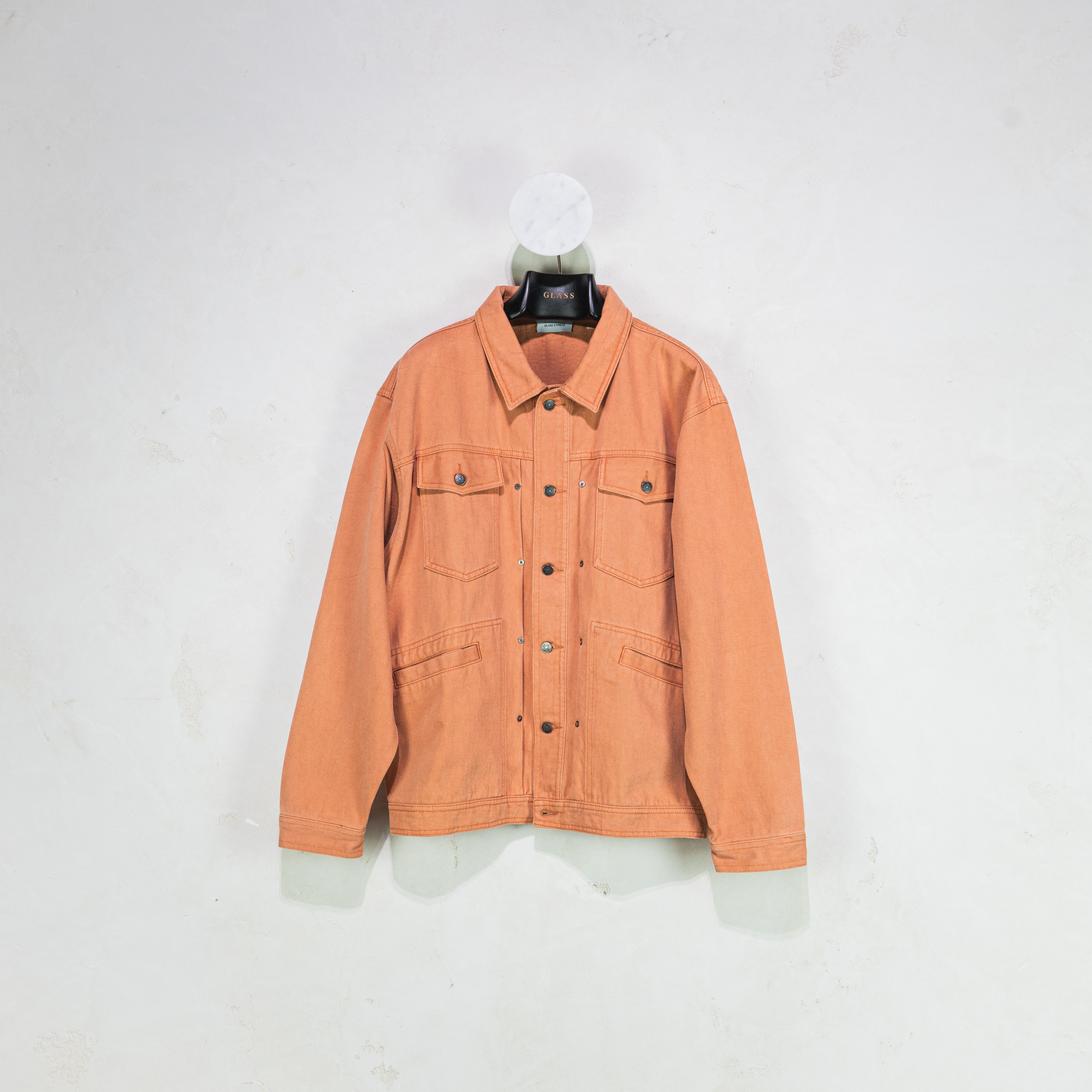 GLASS CYPRESS 브라운 데님 자켓