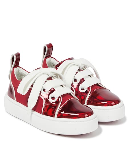 Christian Louboutin Kids 토이 메탈릭 스니커즈