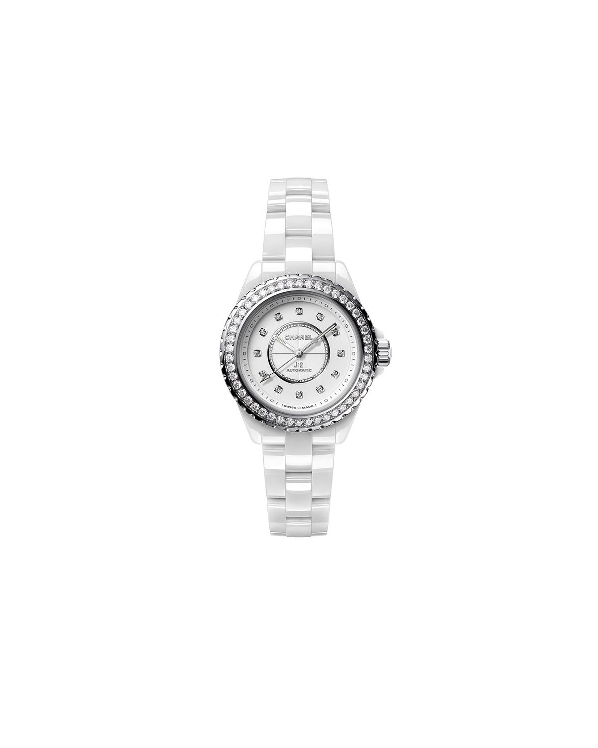 CHANEL J12 다이아몬드 베젤 시계 칼리버 12.2 33mm