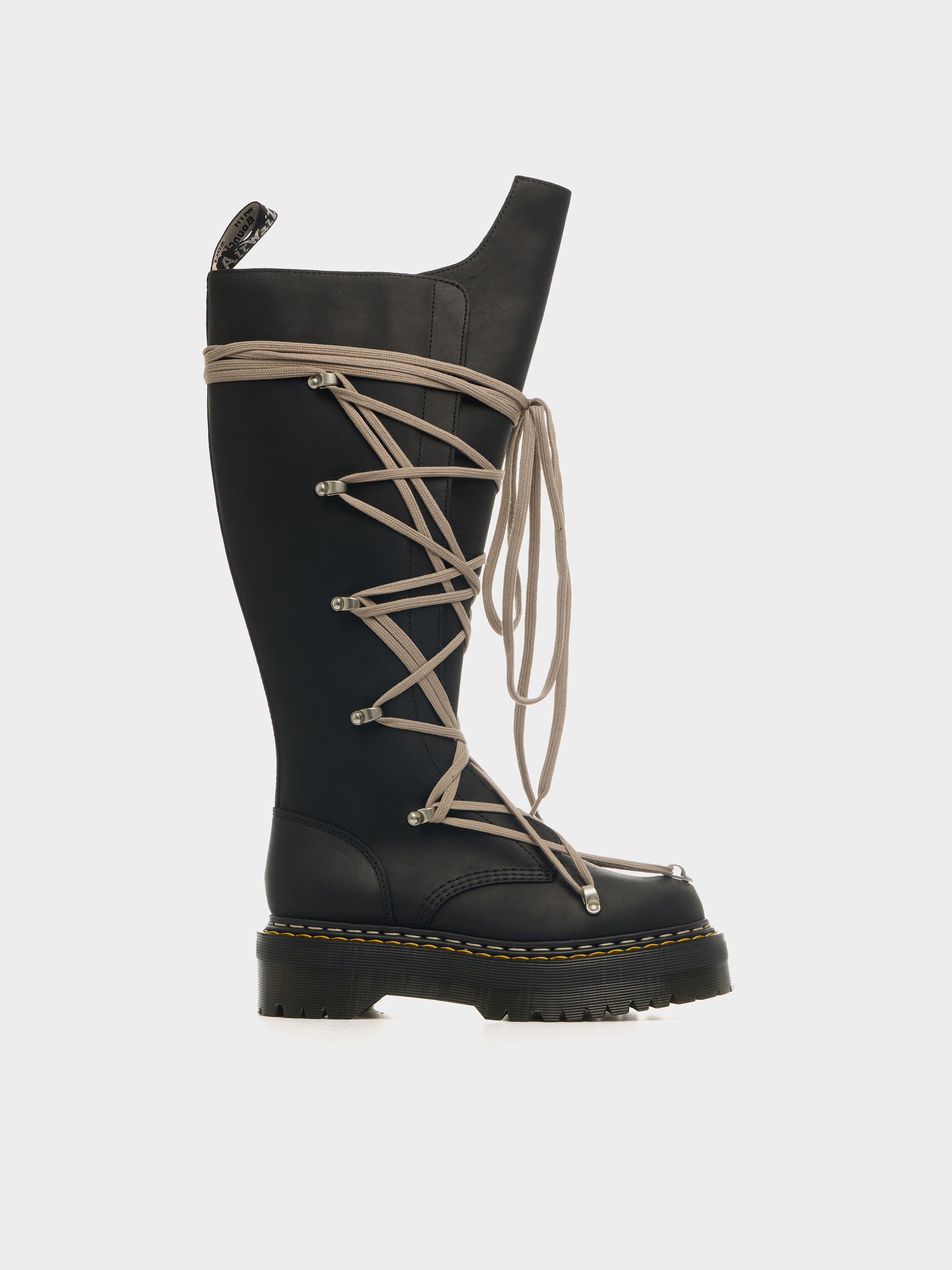 RICK OWENS DRKSHDW 드크샤드 x 닥터 마틴 1B60 쿼드 솔 펜탈레이스 부츠