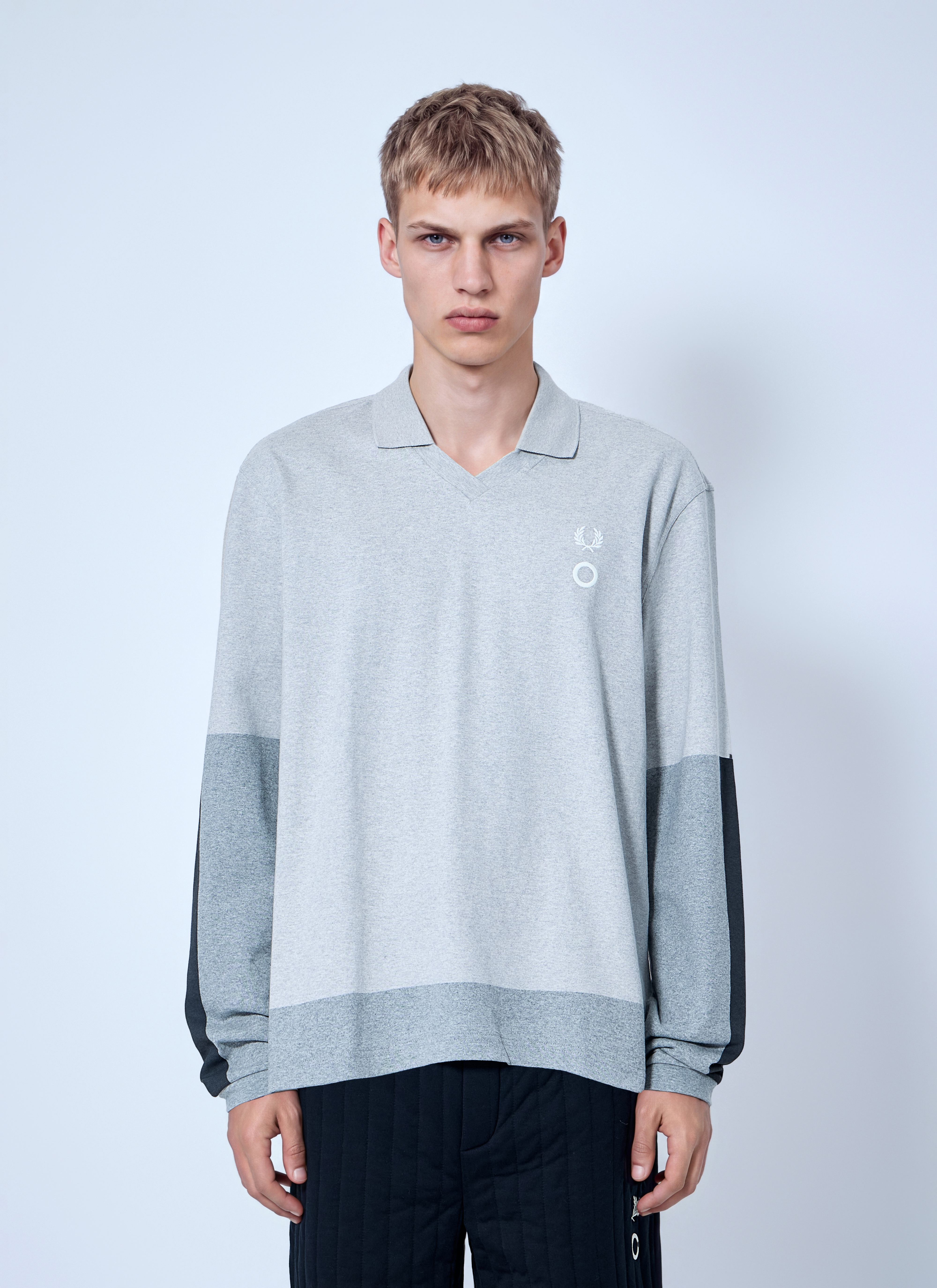 Fred Perry 롱 슬리브 저지 폴로 셔츠