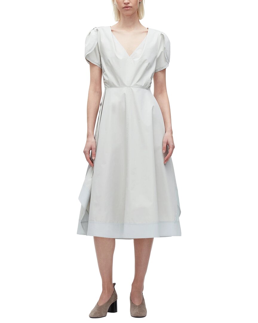 3.1 PHILLIP LIM 소프트 튤립 슬리브 브이넥 드레스