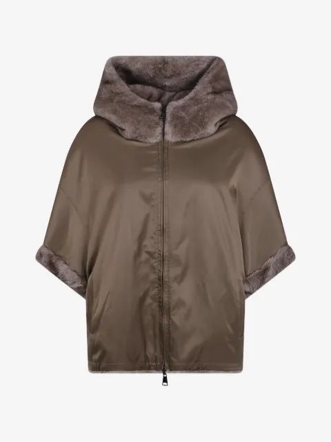 BETTA CORRADI 퍼 후드 코트