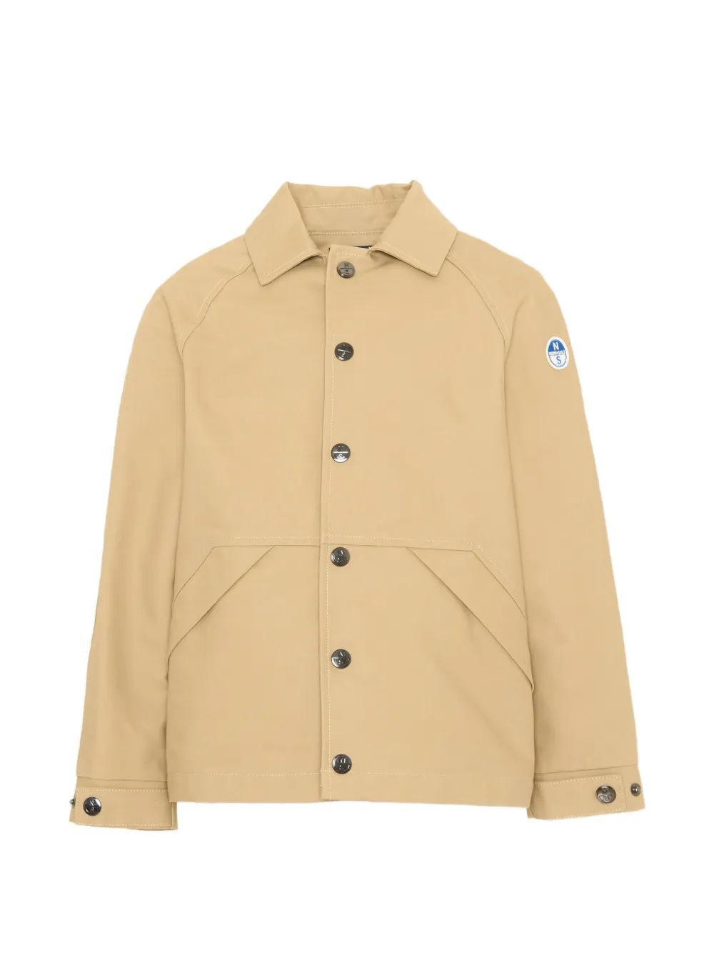 North Sails Kids 로고 패치 버튼업 자켓