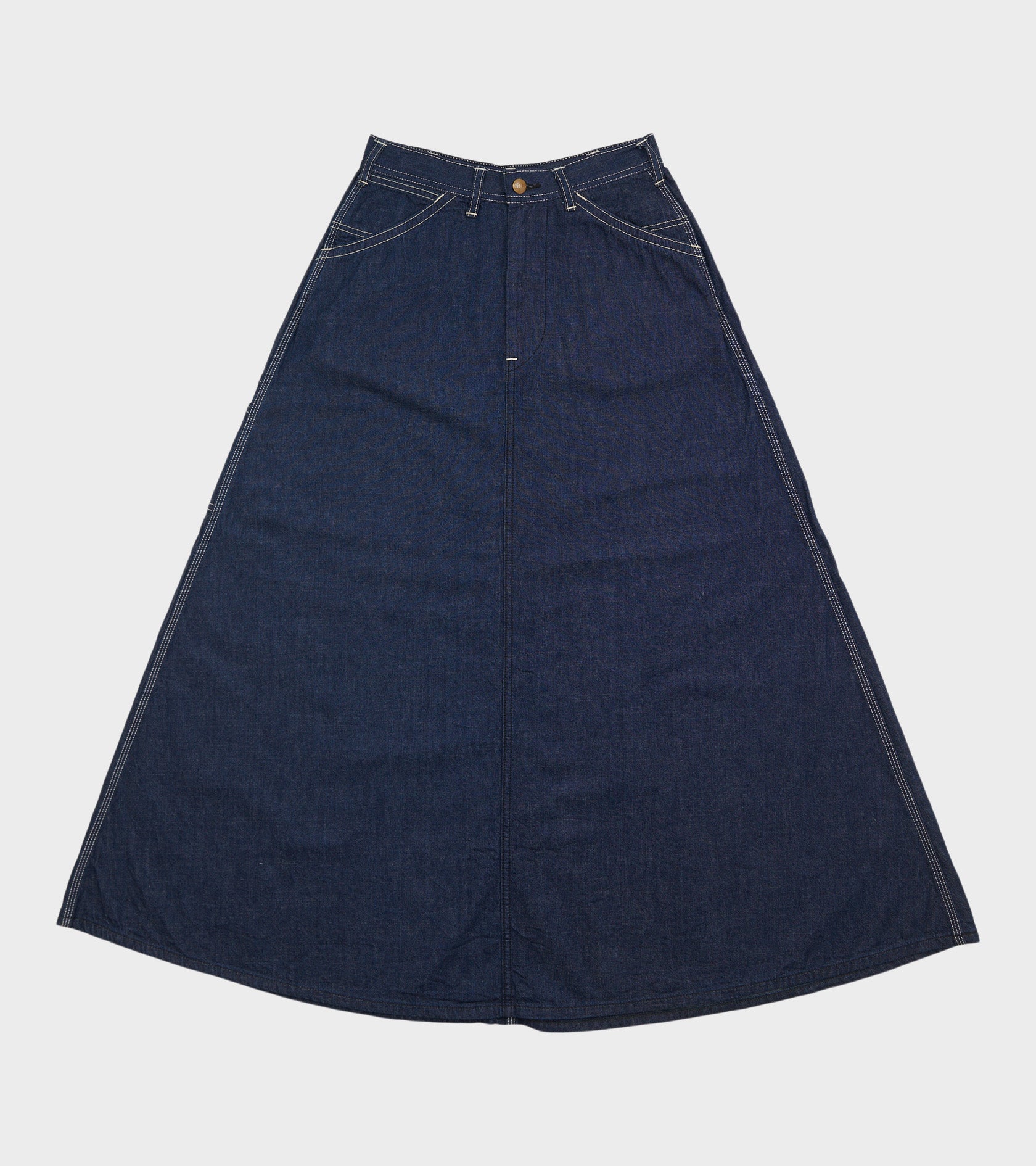 ORSLOW 데님 스커트 원 워시
