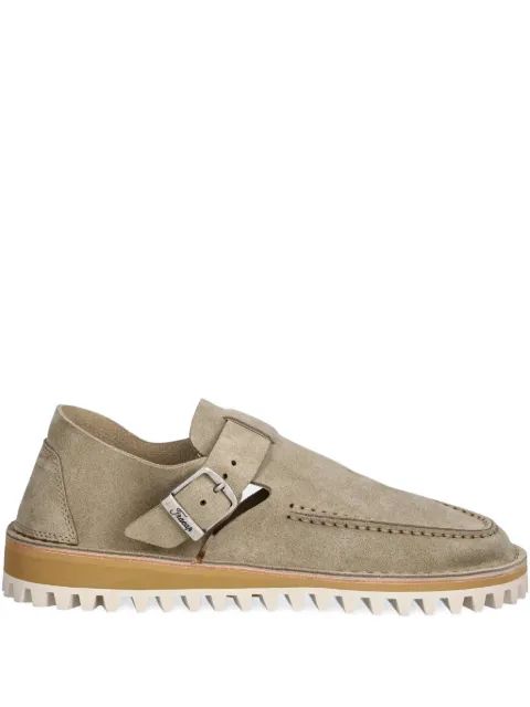 FRACAP 버클 스트랩 스웨이드 뮬
