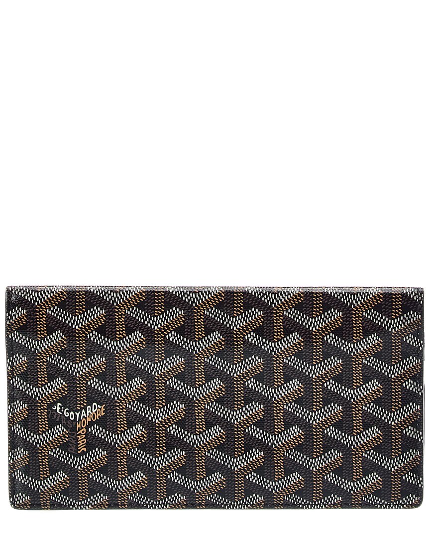 GOYARD 블랙 이네 코팅 캔버스 리슐리외 지갑
