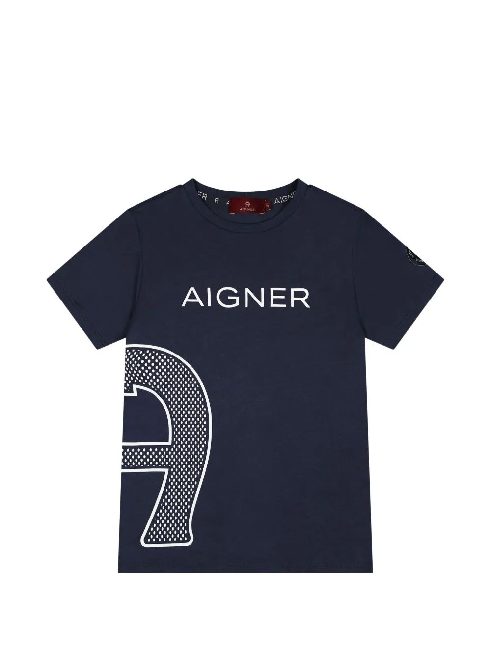 Aigner Kids 로고 프린트 티셔츠