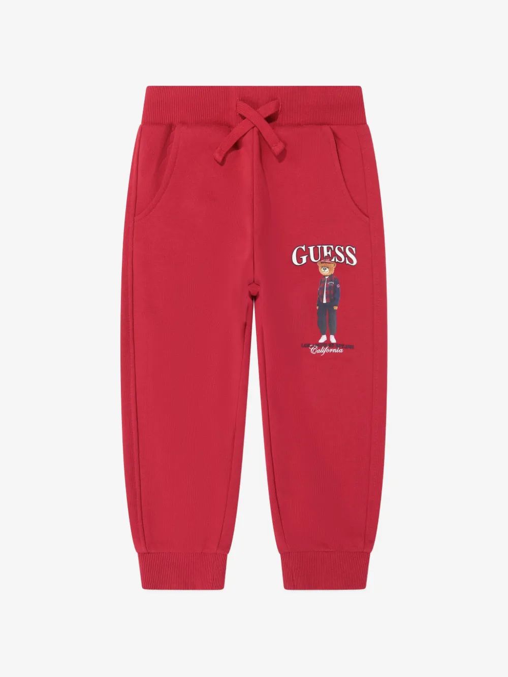guess kids 곰 프린트 트랙 팬츠