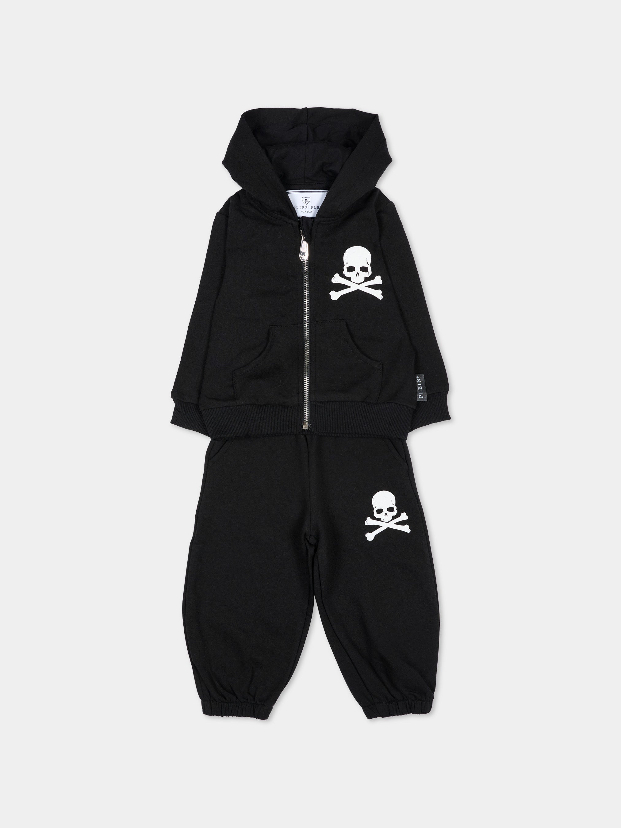 Philipp Plein Kids 스컬 포인트 아기 남아 롱 스포츠 세트