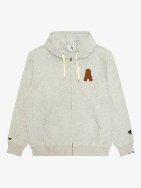AAPE by A Bathing Ape 패치 아플리케 집업 후드티