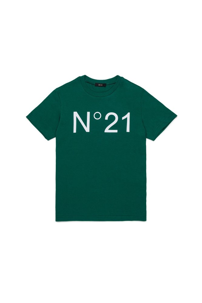 N.21 Kids 로고 프린트 크루넥 티셔츠