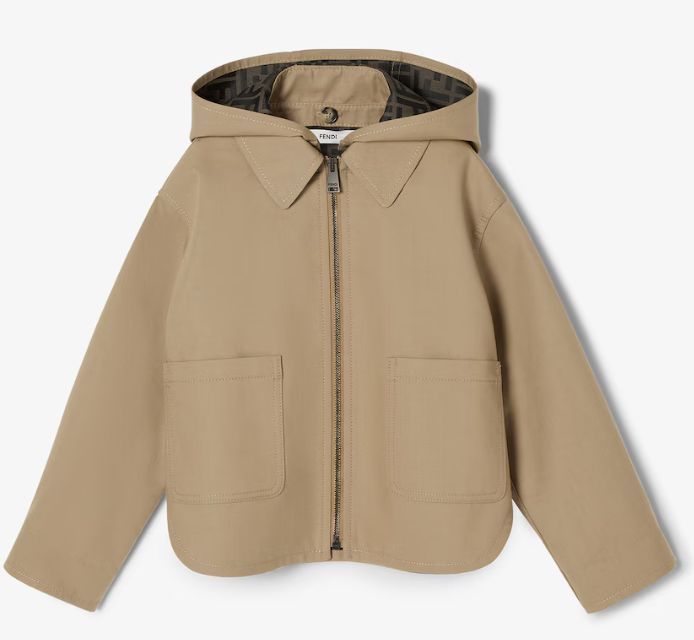 Fendi Kids 후드 집업 자켓