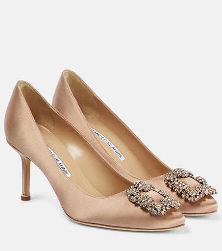 Manolo Blahnik 임벨리시드 새틴 펌프스