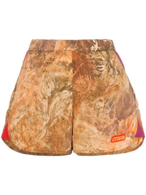 HERON PRESTON 하이웨이스트 카모플라주 반바지
