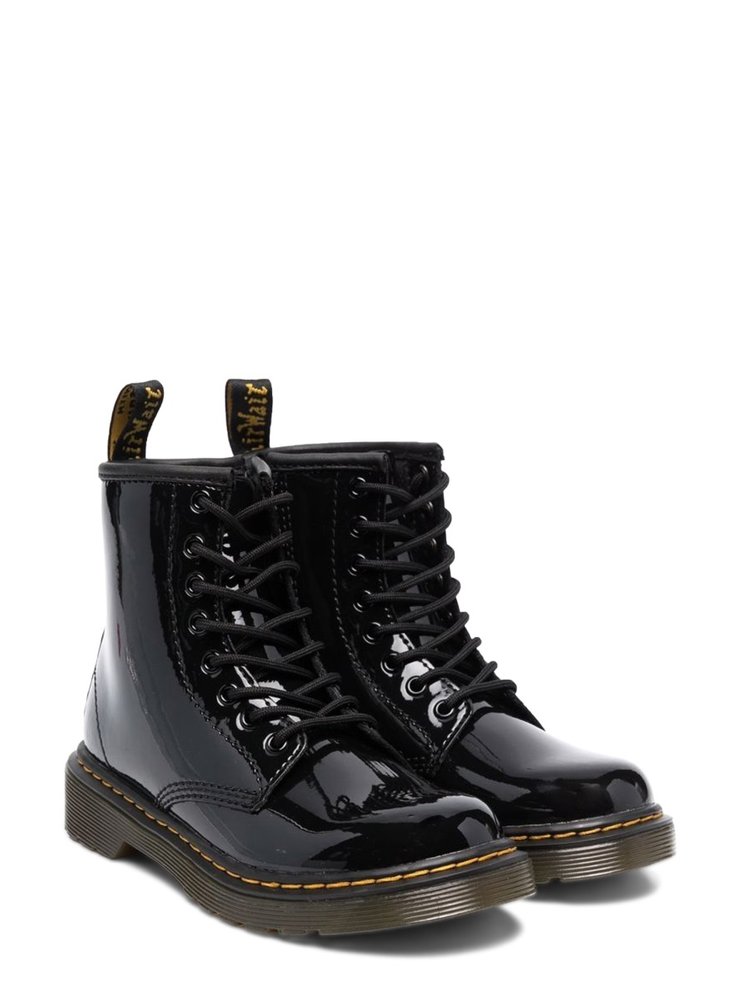 Dr.Martens kids 레이스업 하이 앵클 부츠