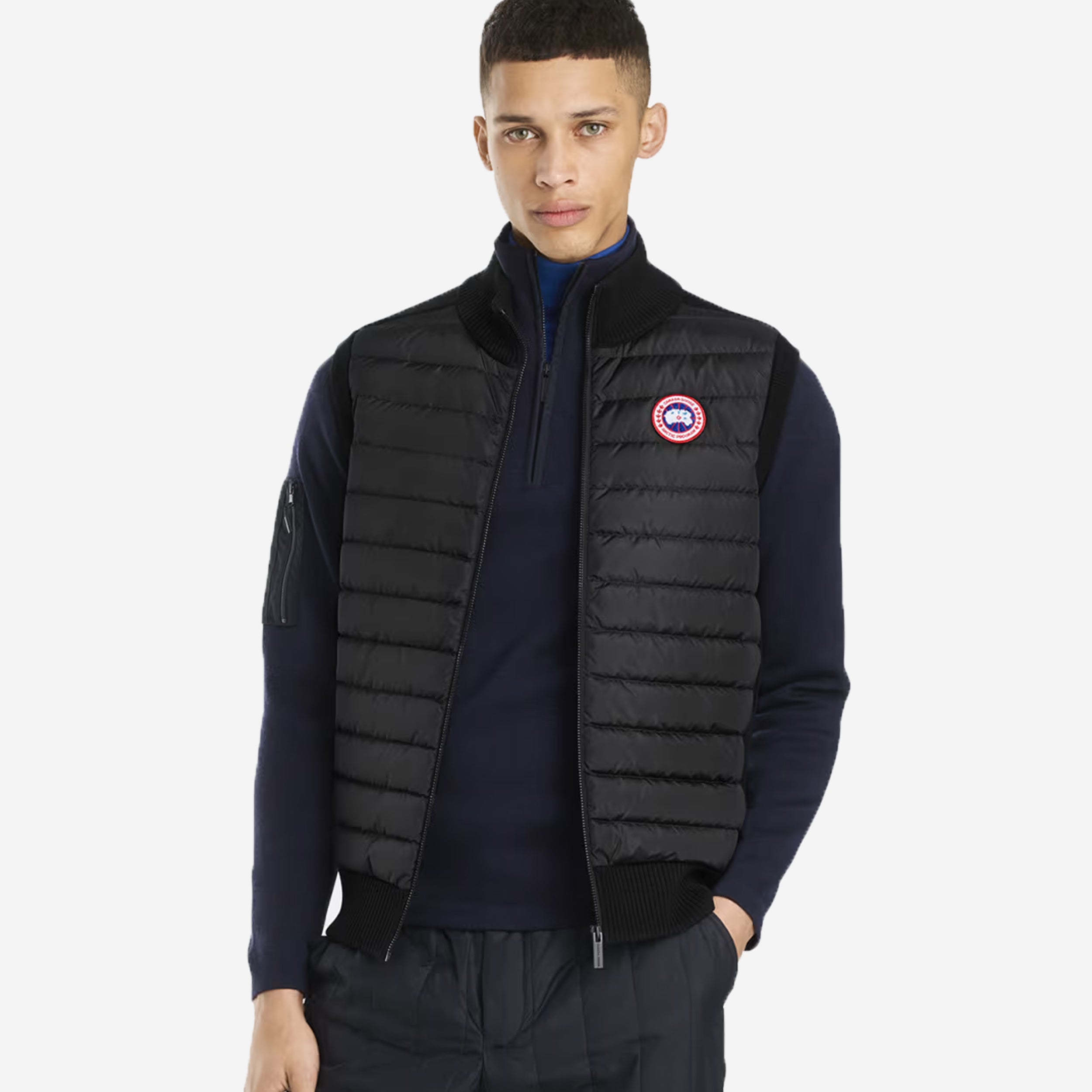 CANADA GOOSE 하이브리지 니트 조끼