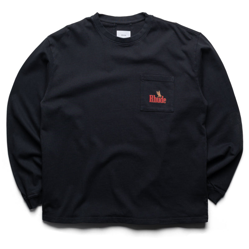 Rhude 아메리칸 스피릿 L/S 포켓 티