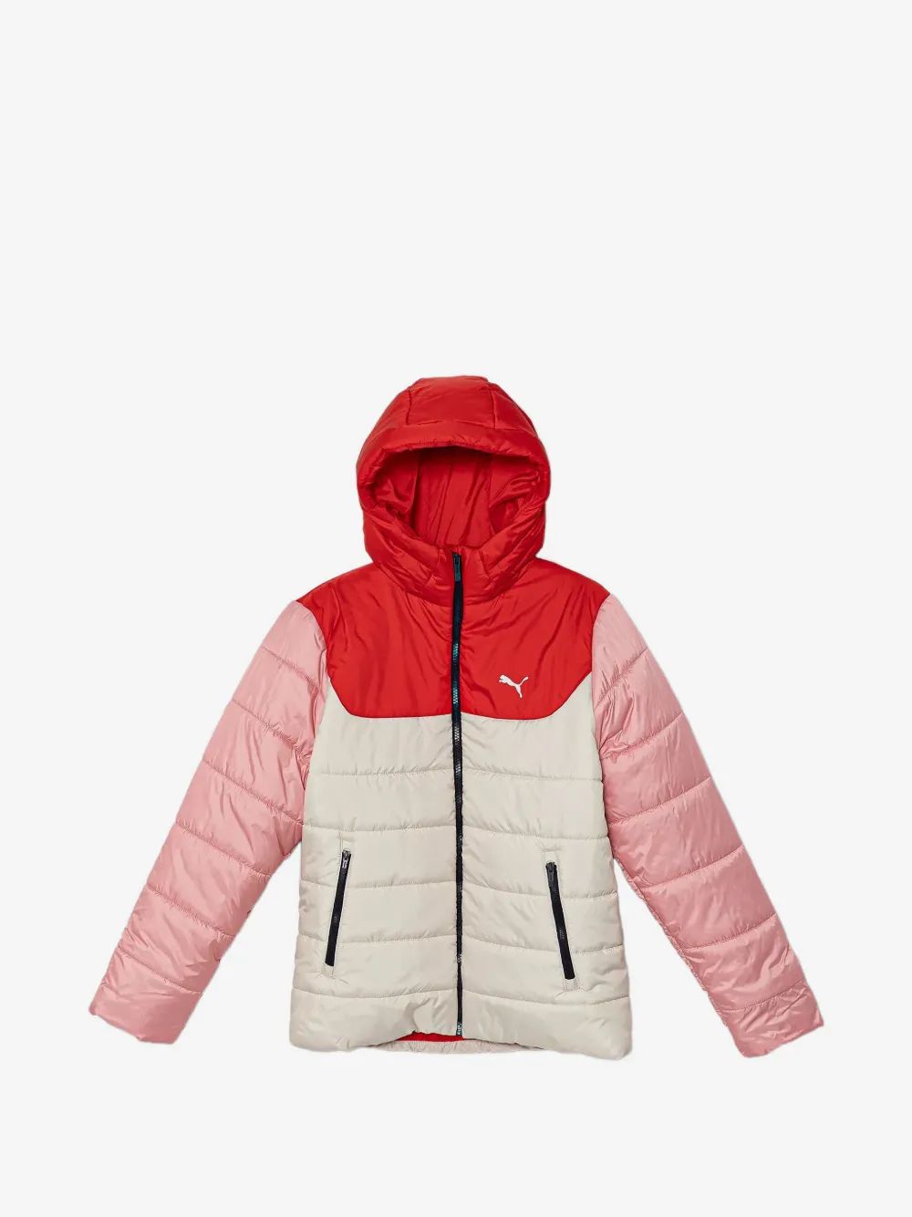 Puma Kids 컬러 블록 퀼팅 자켓