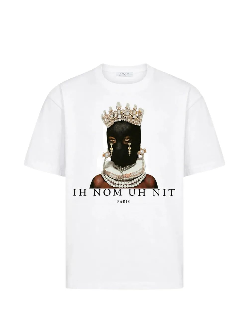 IH NOM UH NIT 마스크 퀸 그래픽 프린트 티셔츠