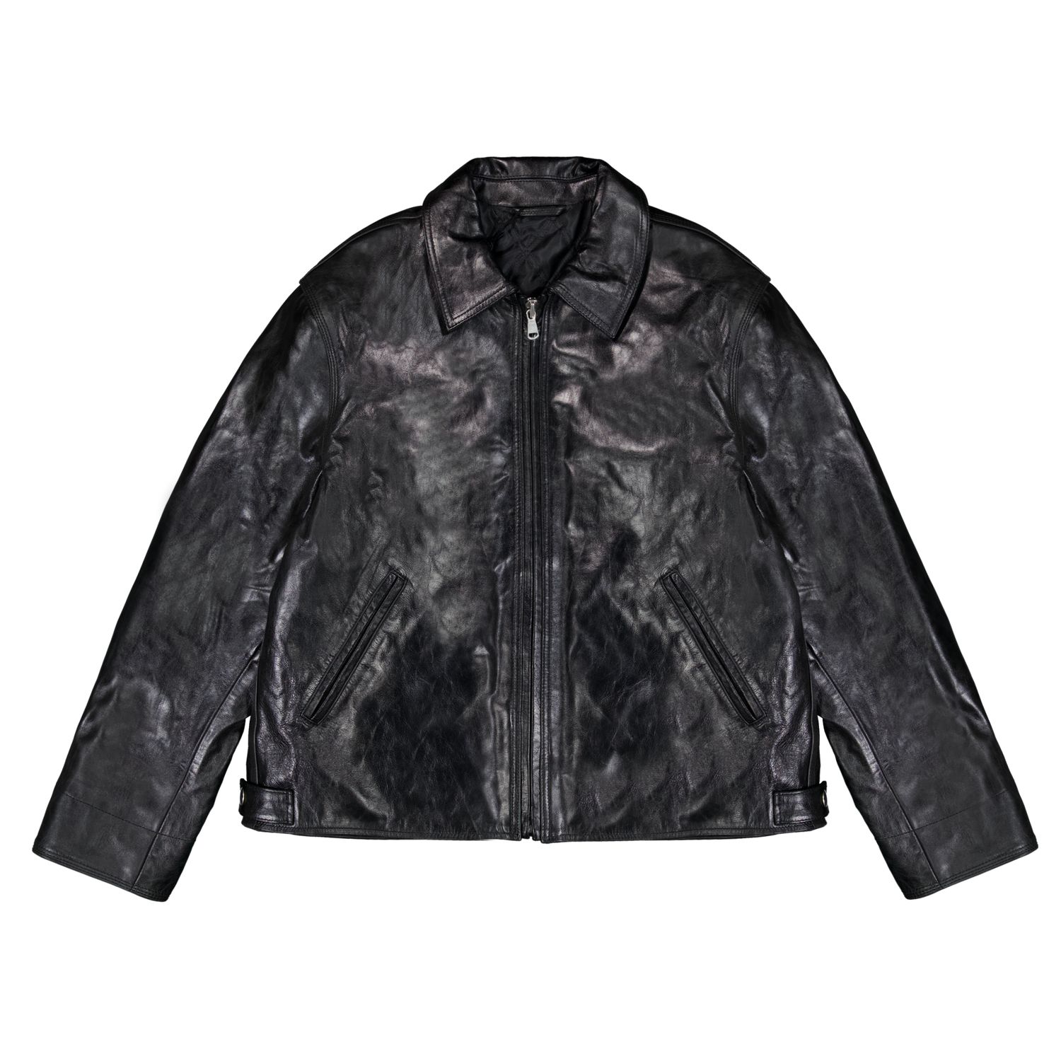 STUSSY 가라지 자켓 가죽