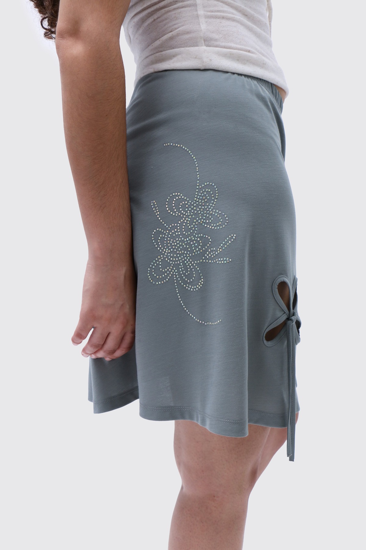 J.Kim J.Kim Crystal Petal Mini Skirt